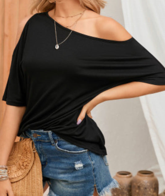 Loose neck top