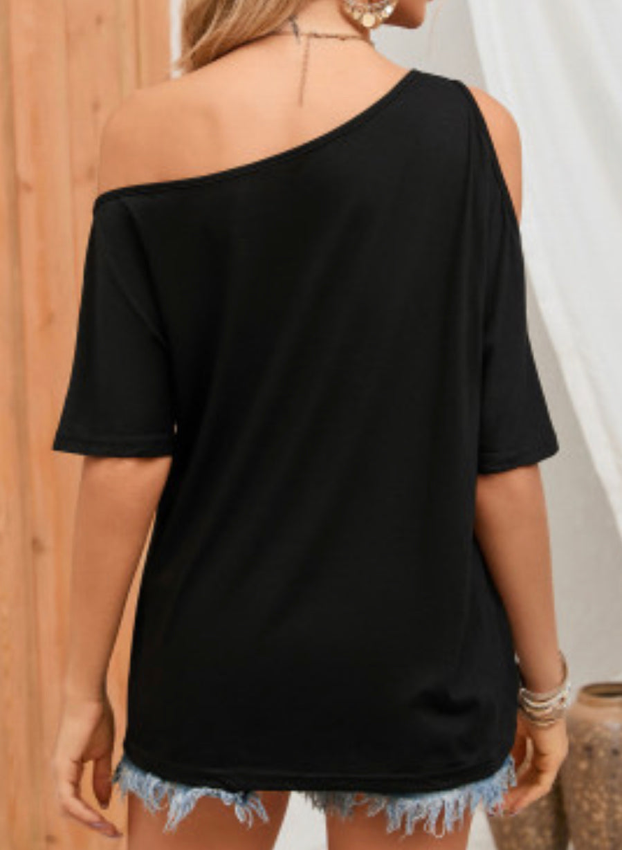 Loose neck top