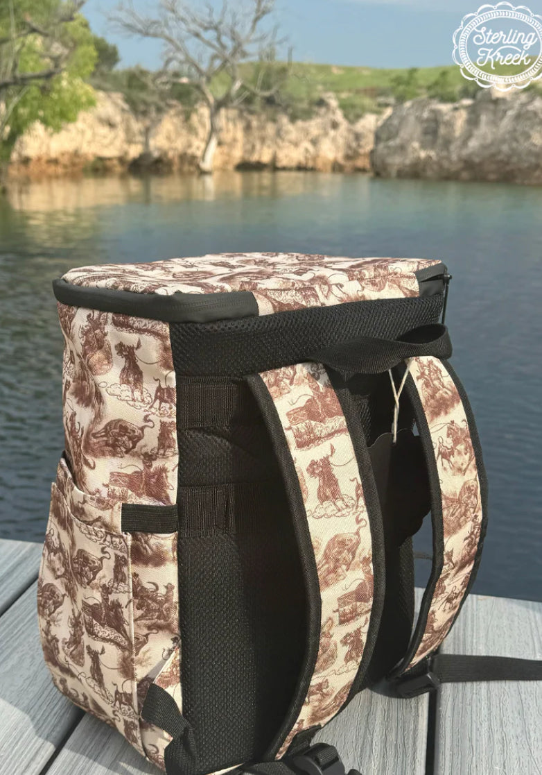 Tooled in 1883 backpack Cooler