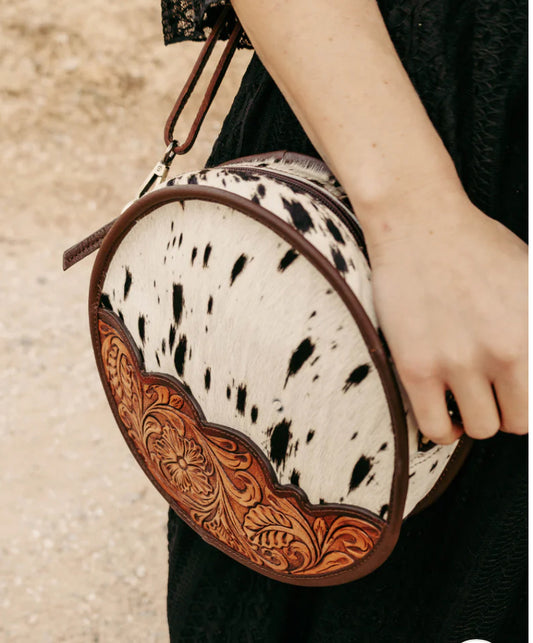 Canteen cowhide purse
